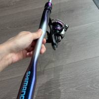 Shimano Joran Pancing Karbon Roadrunner 1.65m-2.1mGear Ratio 5.7:1 Equipment Fishing Line Gray Outdoor Sports
