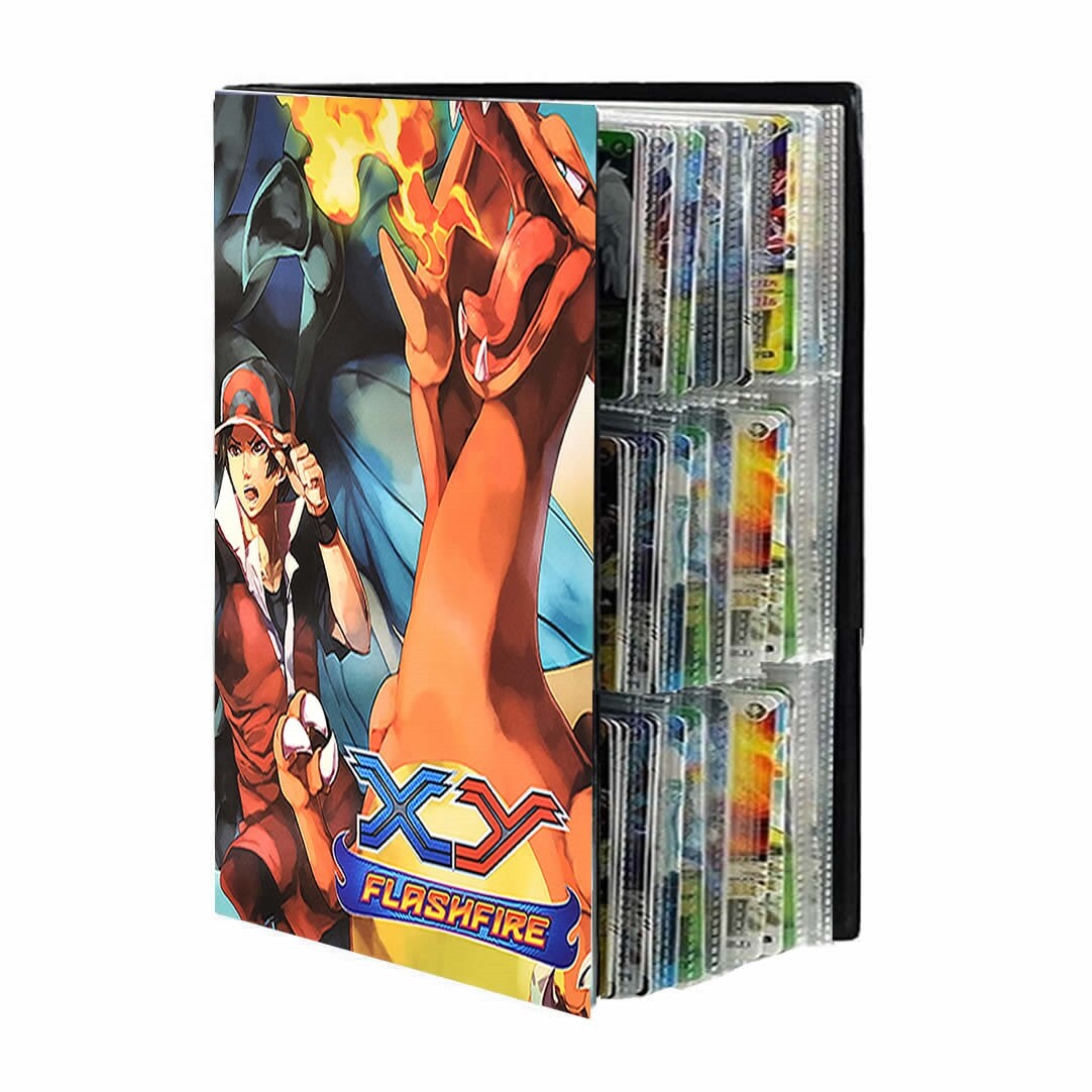 {Dingdang Toys} 432 Cards Pokemon Album Play Game Charizard Pokémon Liver Boke Map Loaded List Book Binder Collection Folder Holder Kid Toy Gift