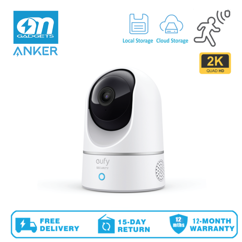Anker T8410 Eufy Indoor Cam 2K Pan and Tilt Home Security Camera
