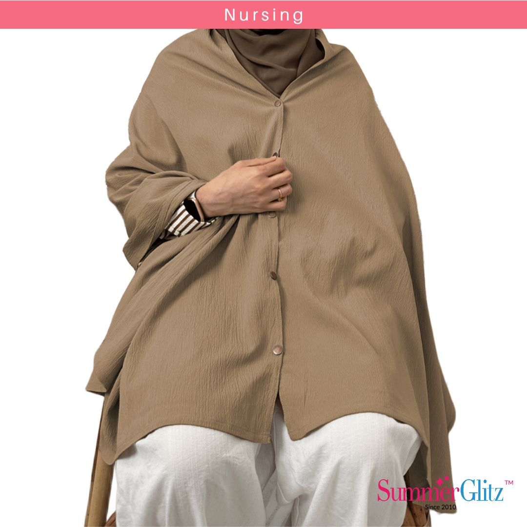 SummerGlitz Nursing Cover Extra Long PLUS Size Pregnant Women / Baby Blanket Breastfeeding Multipurpose Shawl Cloth Baby Menyusu