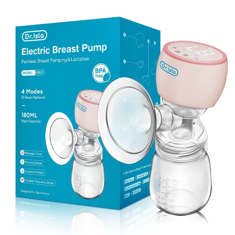 Dr.Isla Electric Breast Pump Handfree Breastfeeding Painless Massage Breastpump Pam Susu EB23