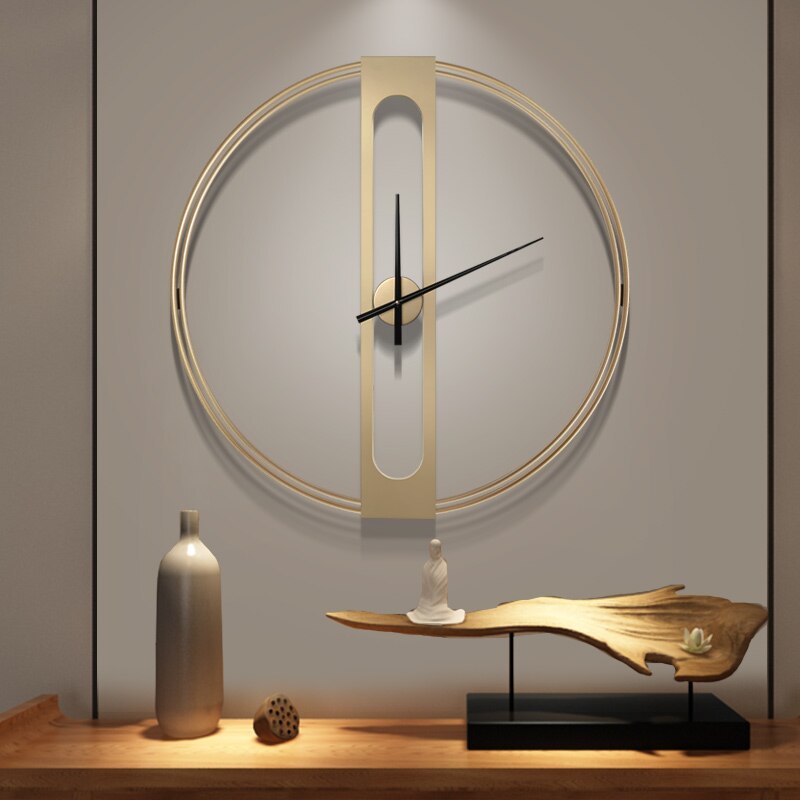 💥Dream Best🔥 Nordic Creative Luxury Large 3d Wall Clock Metal Living Room Gold Silent Home Wall Clocks Home Decor Office Decoration Horloge