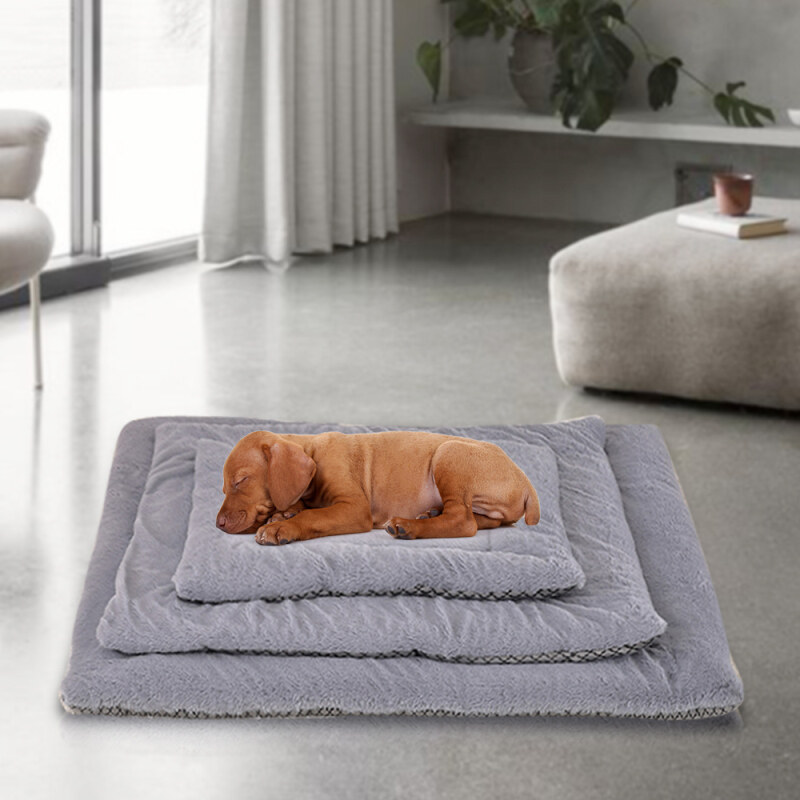 Thảm Cho Thú Cưng Giường Ấm Áp Dày Mùa Đông Chó Mèo Pad Hai Mặt Có Sẵn Cún Con Mèo Con Đệm Sofa Thảm S/M/L