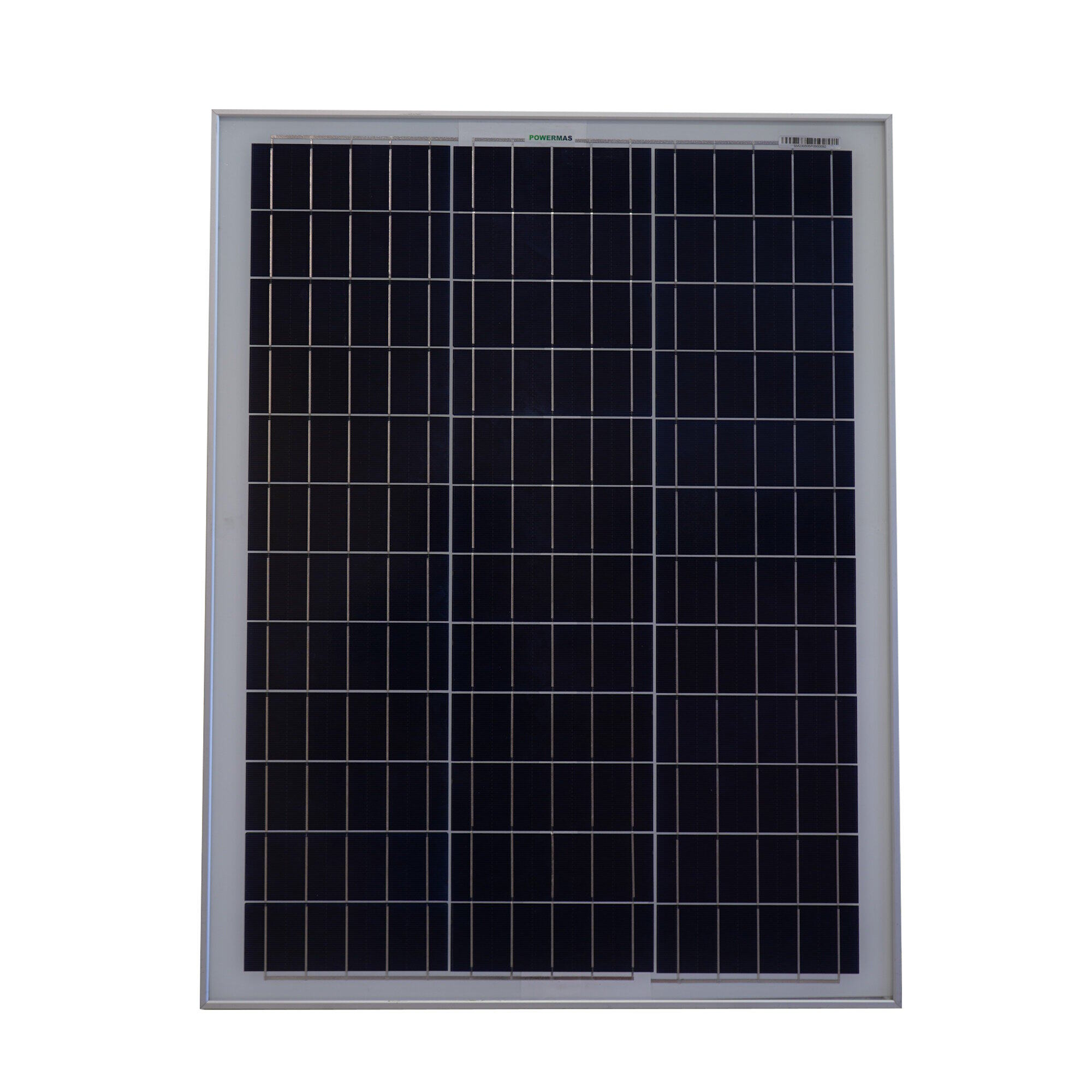 POWERMAS 50 Watt / 50W Polycrystalline A-Grade Solar Panel Vmp 18V Imp 2.78A