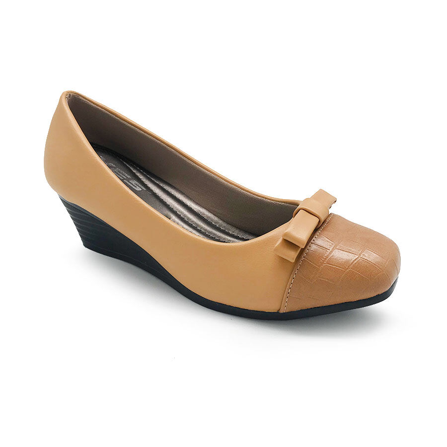 taupe closed toe heels