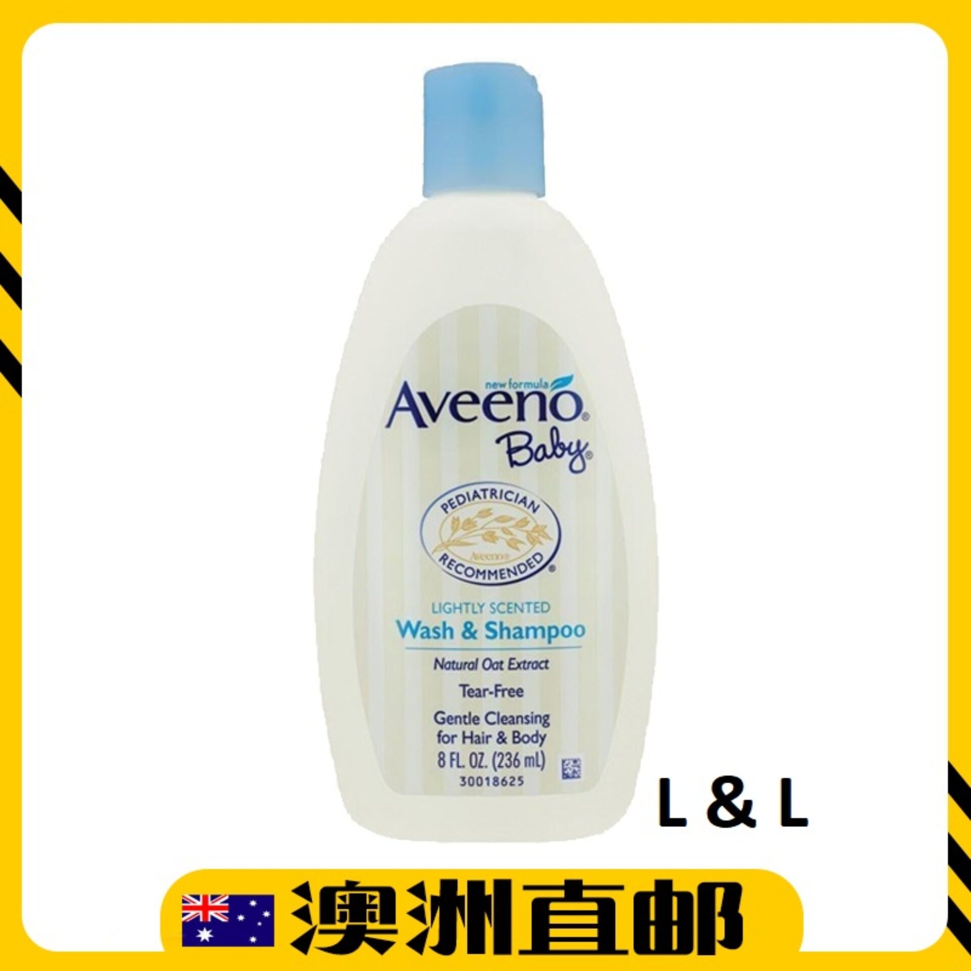 [Pre Order] Aveeno Baby Daily Moisture Lightly Scented Wash & Shampoo ( 236ml ) (Made In Australia)