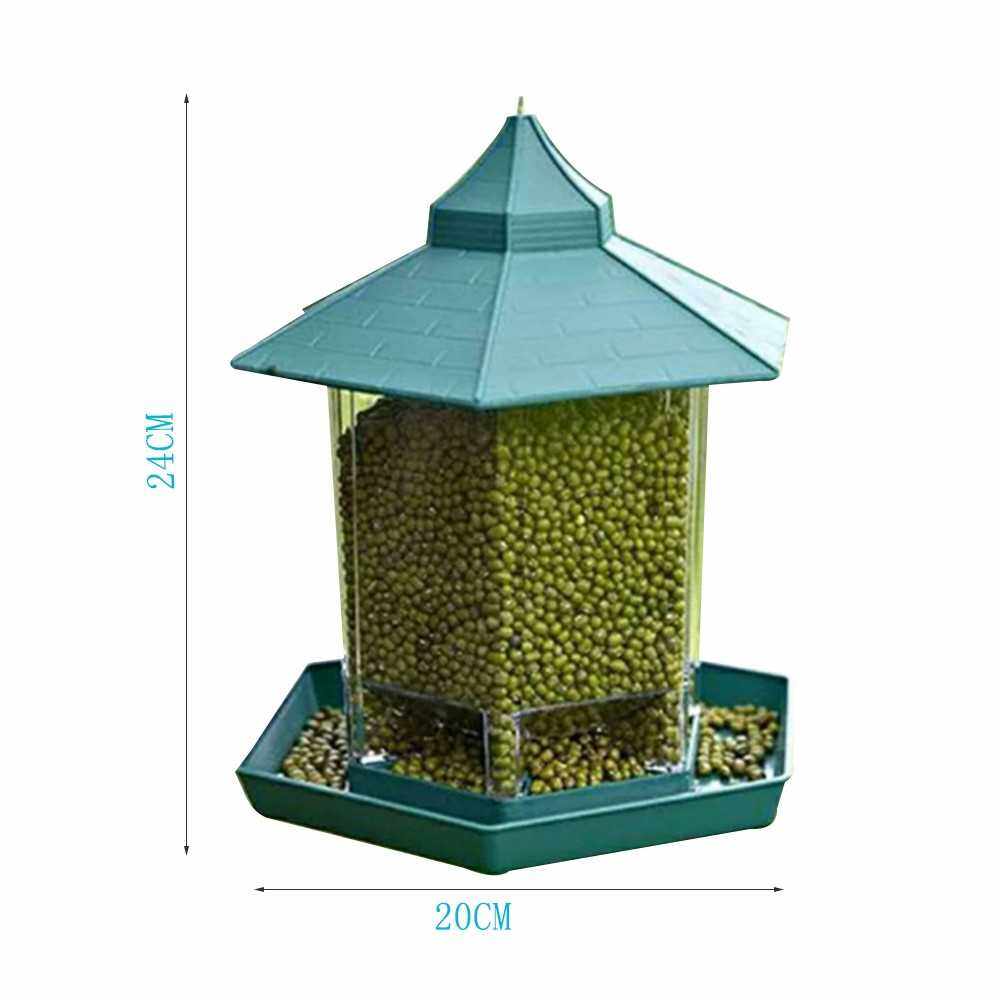 Outdoor Waterproof Large Capacity Pavilion Shape Suspensible Bird Feeder (Type 1)