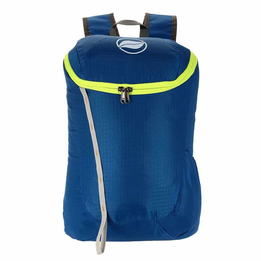 18L Portable Backpack Shoulder Backpack Bag Pouch Pockets Outdoor Sports Camping Hiking Traveling Training (blue)