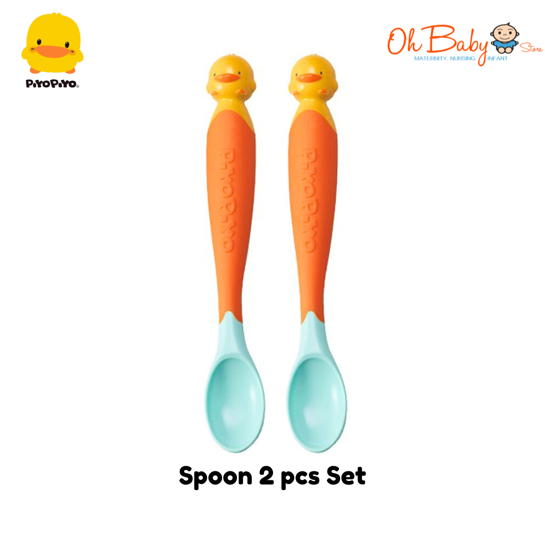 Piyo Piyo Magic Bendies Spoon & Fork Set or Spoon Set with Head Sensing I Oh Baby Store