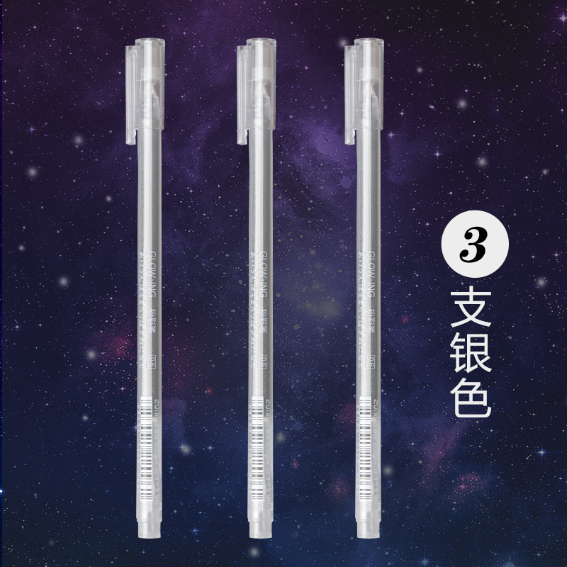 ปากกามาร์กเกอร์สีทองและขาวกันน้ำ 3 ด้าม หมึกเจล 0.7 มม. สำหรับงานศิลปะ วาดรูป สเก็ตช์ กระดาษดำ มังงะ และสแครปบุ๊ค