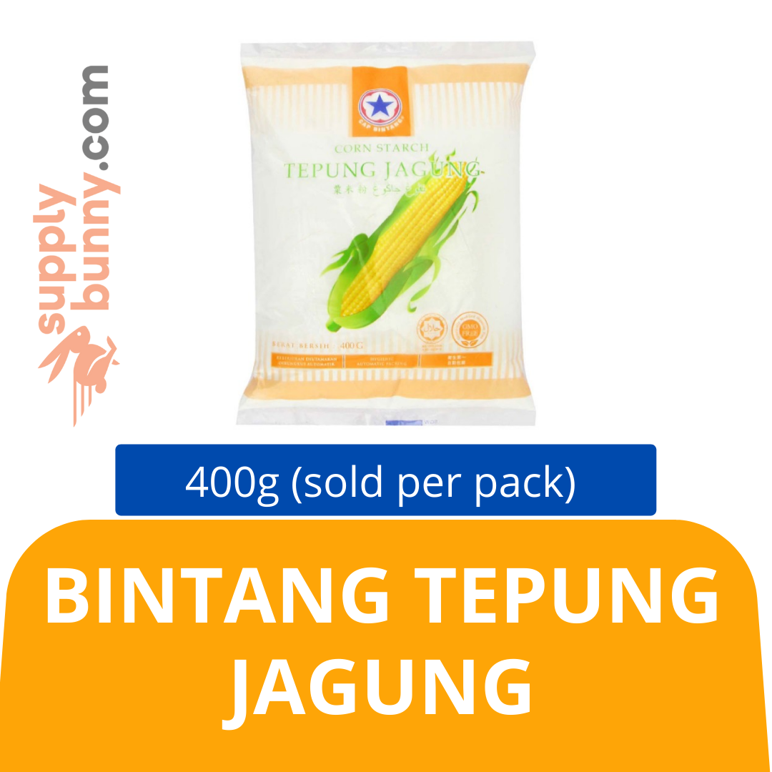 Bintang Tepung Jagung 400g (sold per pack) 纯正澄面粉 PJ Grocer Cornflour
