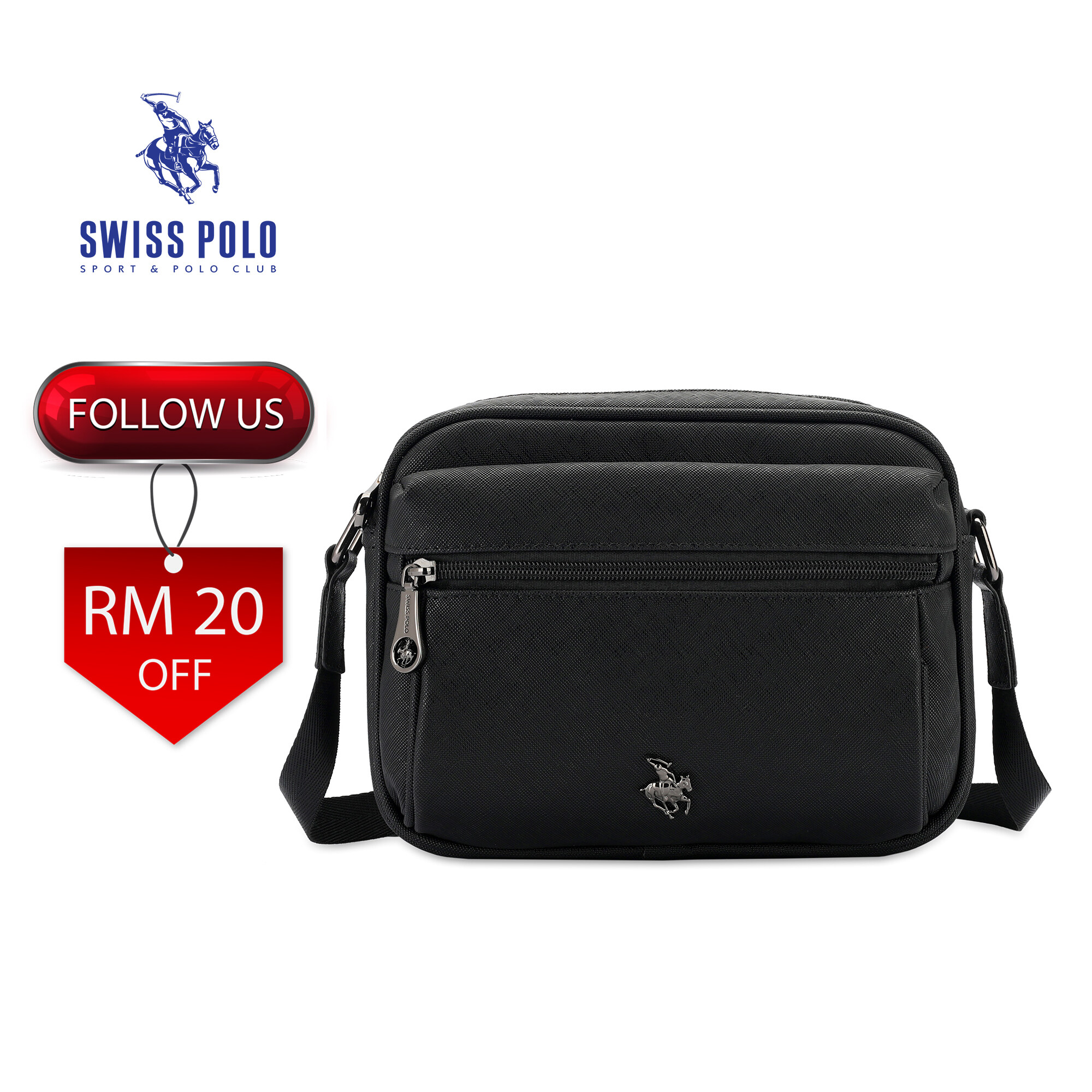 SWISS POLO Sling Bag SWZ 86022 BLACK