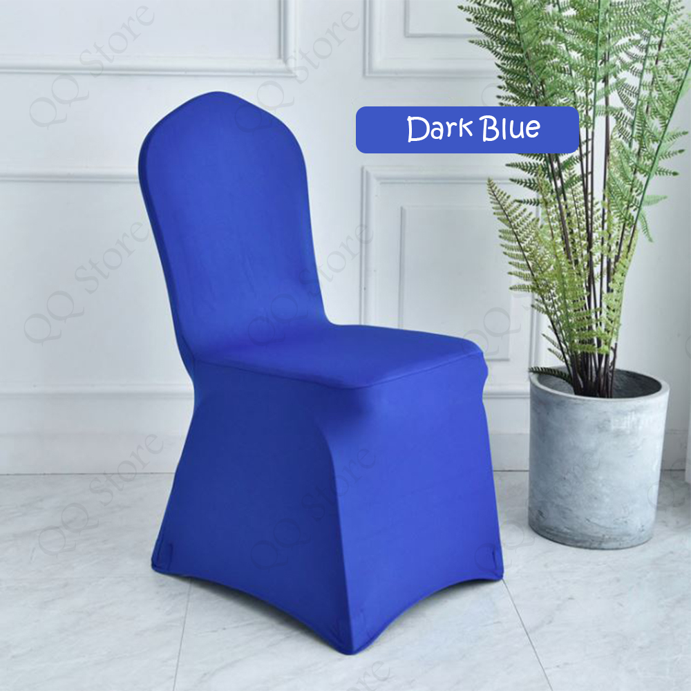 QQ Sarung Kerusi Plastik Sarung Kerusi Banquet Chair Cover Flexible Colorful Stretch Elastic Fabric 椅子盖 [A03]