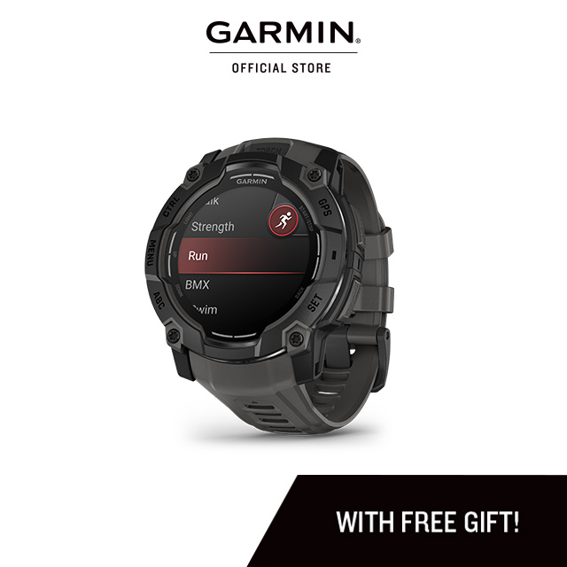 Garmin Instinct 3 - Jam Tangan GPS Tangguh dengan Skrin