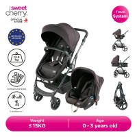 Sweet Cherry 3-in-1 Convertible Baby Stroller with Baby Carrier Car Seat GL600 Vetro S Traveling System