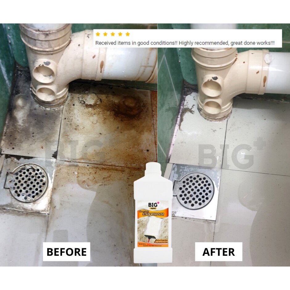 BIG+ Heavy Duty Stain Remover (2x1000ml) Toilet Floor Cleaner Liquid