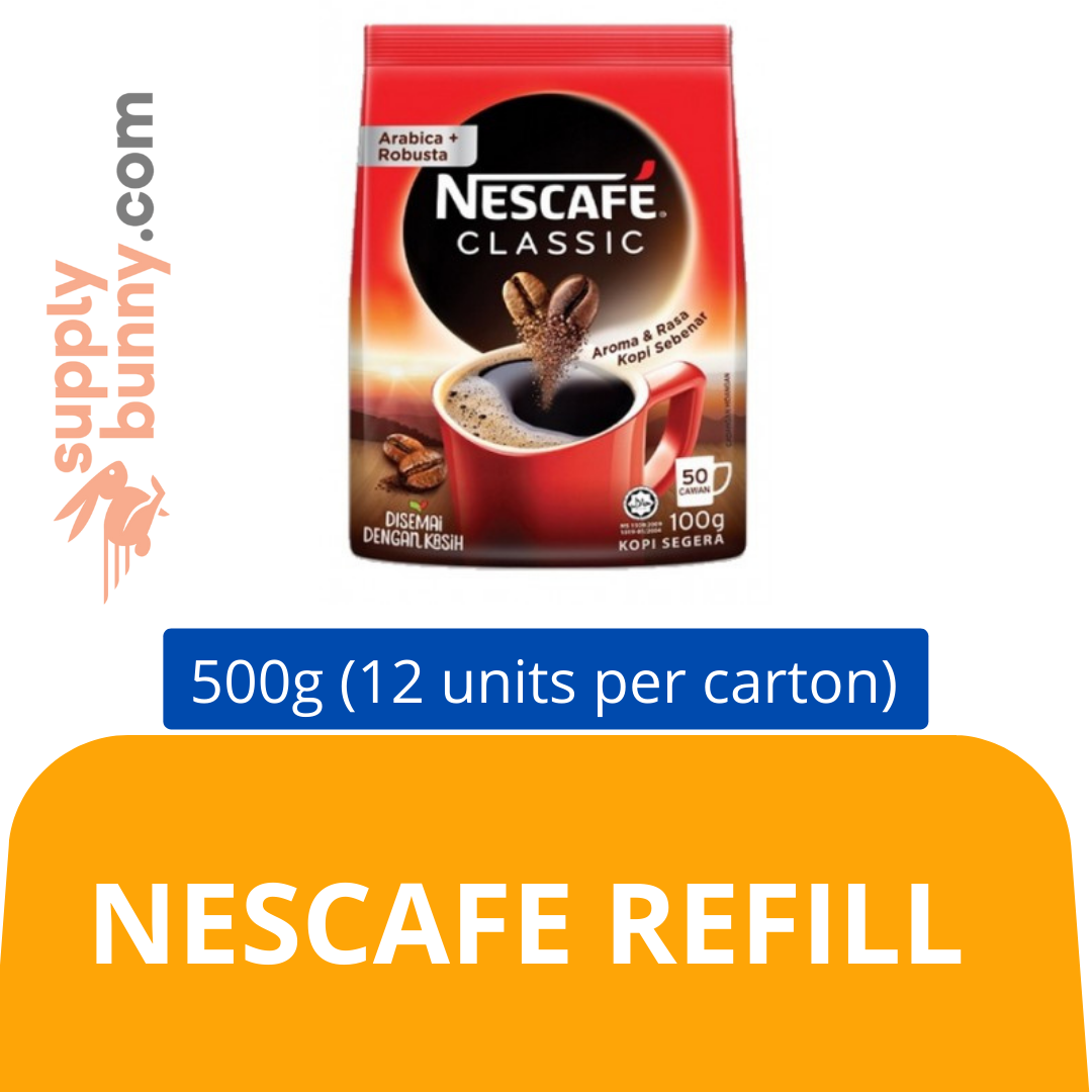 Nescafe Refill (500g X12 packs) (sold per carton) 速溶咖啡包 PJ Grocer Nescafe Isi Semula