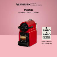 Nespresso Inissia Coffee Capsule Machine | Compact & Retro Design for Everyday Coffee Essential | Automatic Espresso Coffee Maker