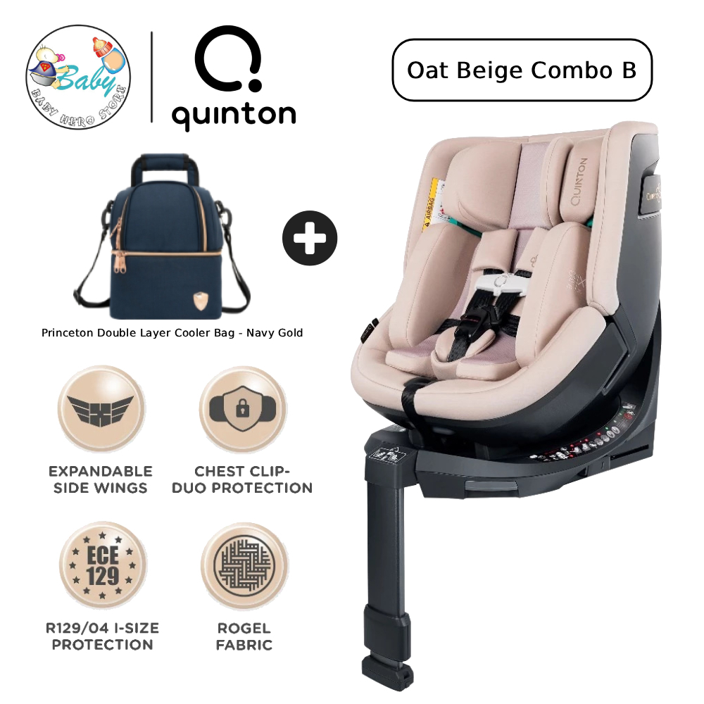 Quinton Wowo Kerusi Keselamatan Bayi 360° | Safety Car Seat 360 Rotation