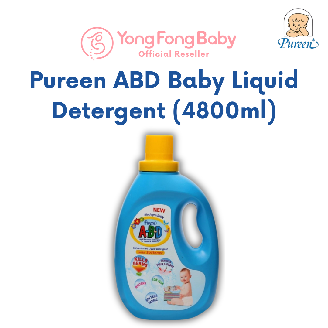 Pureen ABD Antibacterial Baby Liquid Detergent (1000ml / 2000ml / 4800ml) | Yong Fong Baby