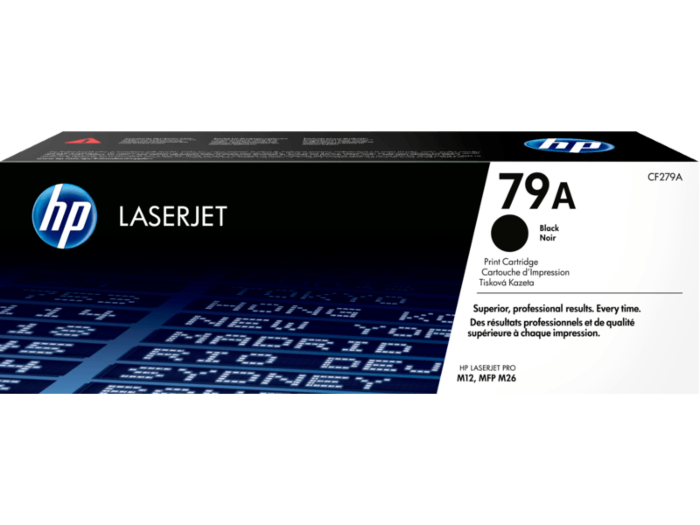 HP 79A Black Original LaserJet Toner Cartridge (CF279A/79A), Black