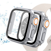 Apple Watch Ultra Style Tempered Glass PC Case for Series 11/10/9/8/7/6/SE All Sizes 38/40/41/42/44/45/46mm