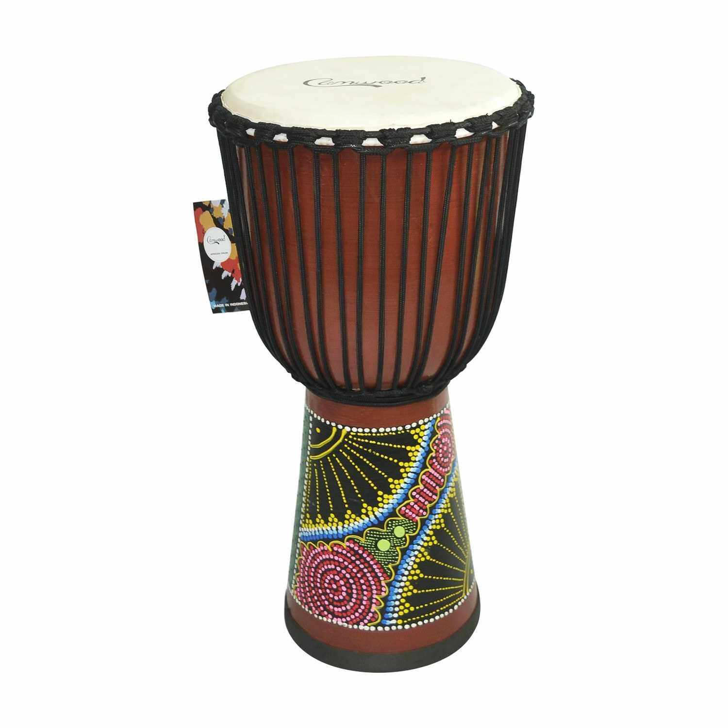 Camwood 12 Inch Wooden African Drum Djembe Bongo Congo Hand Drum