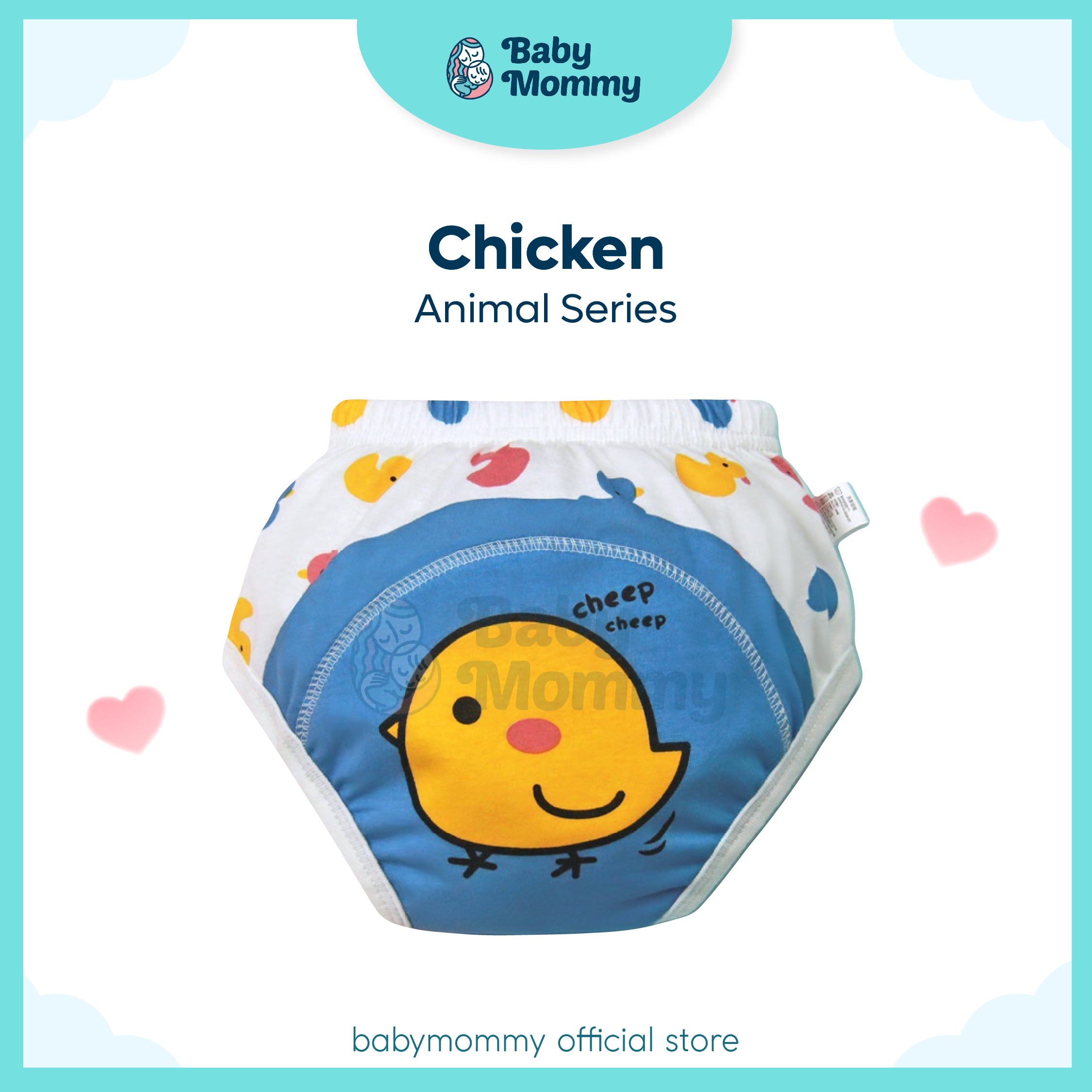 ReadyStock 🇲🇾 Infant Training Pants Diaper Washable Underwear Reusable Panty Toilet Learning Potty Leak Proof Waterproof