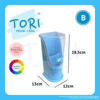 TORI HOME Cutlery Holder Plastic with Cover | Chopstick Spoon Stand Holder | Bekas sudu dan Garpu | Kitchen Storage Utensils Storage Box With Lid Applylady JT5510
