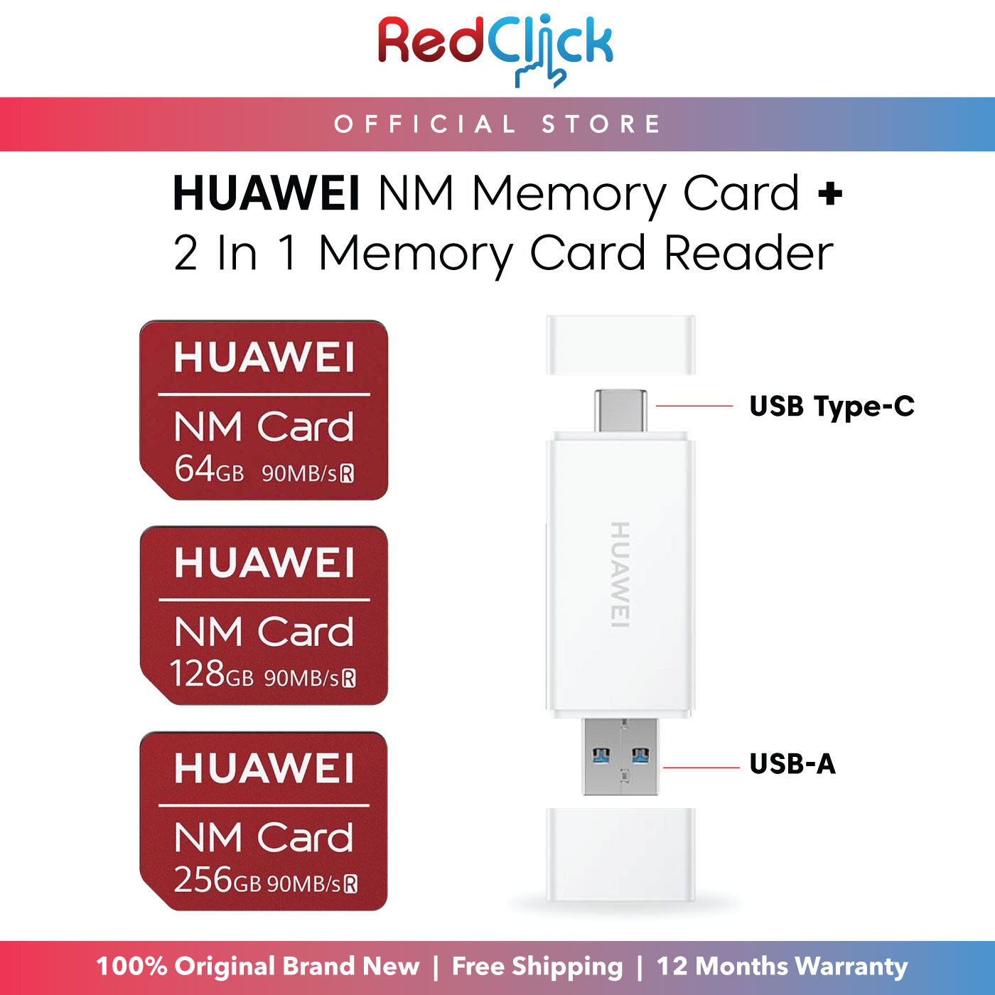 Huawei NM 64GB/128GB/256GB 90mb’s Nano Memory Card Original Huawei Product