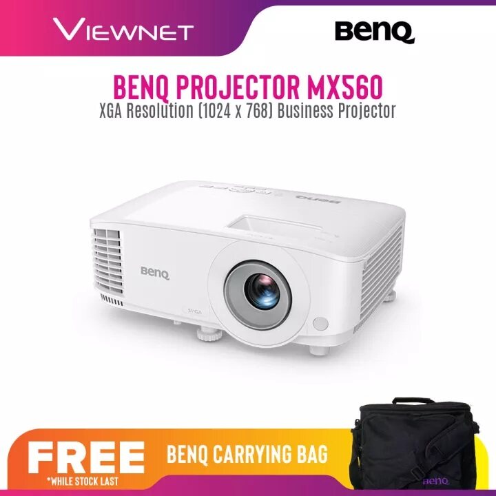 BenQ Projector MX550 / MX560 with XGA Resolution (1024 x 768), 3600 Lumens, 15000 Lamp Life in Eco Mode