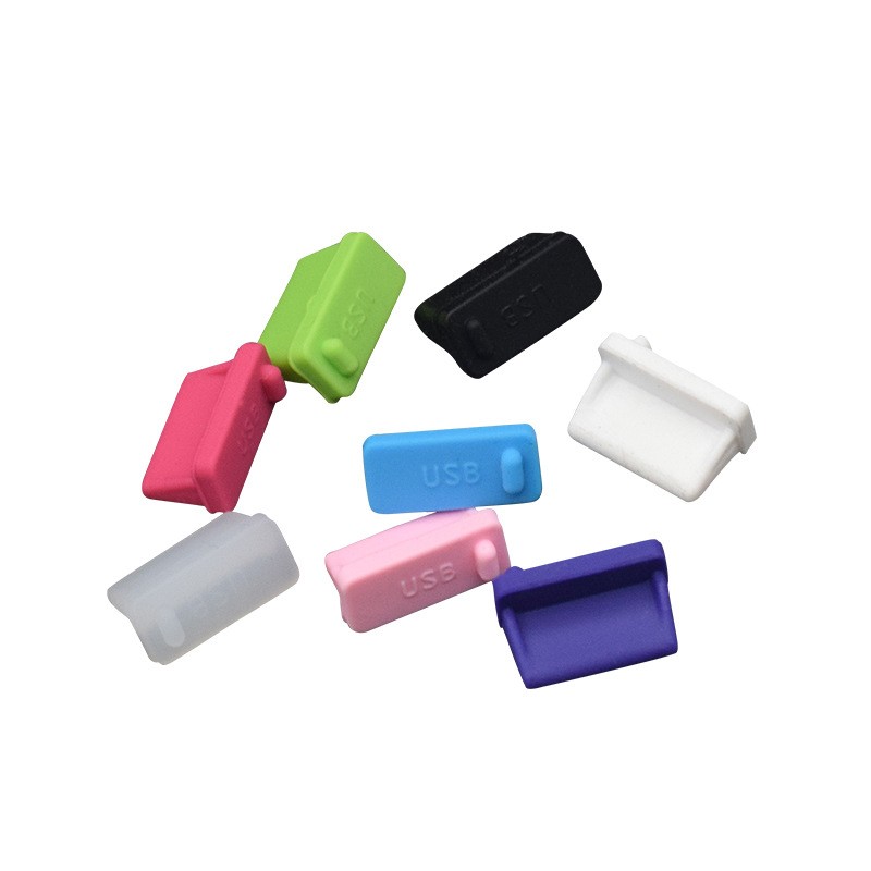 Chống bụi cho máy tính xách tay 5 cái USB tiêu chuẩn nút cắm chống bụi cổng sạc Bìa Jack giao diện