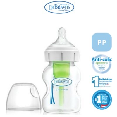Dr Brown\'s Options+ 5oz/150ml PP Wide Neck Baby Feeding Bottle (1-pack)
