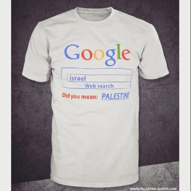Tshirt Palestin - Did you mean Palestine, Google search engine