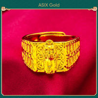 ASIX GOLD 916 gold 24K Gold Fashion Mens Pixiu Ring Lucky Fortune Ring Showers are available Doesnt turn black Wont peel A gift for my fathers lover friend