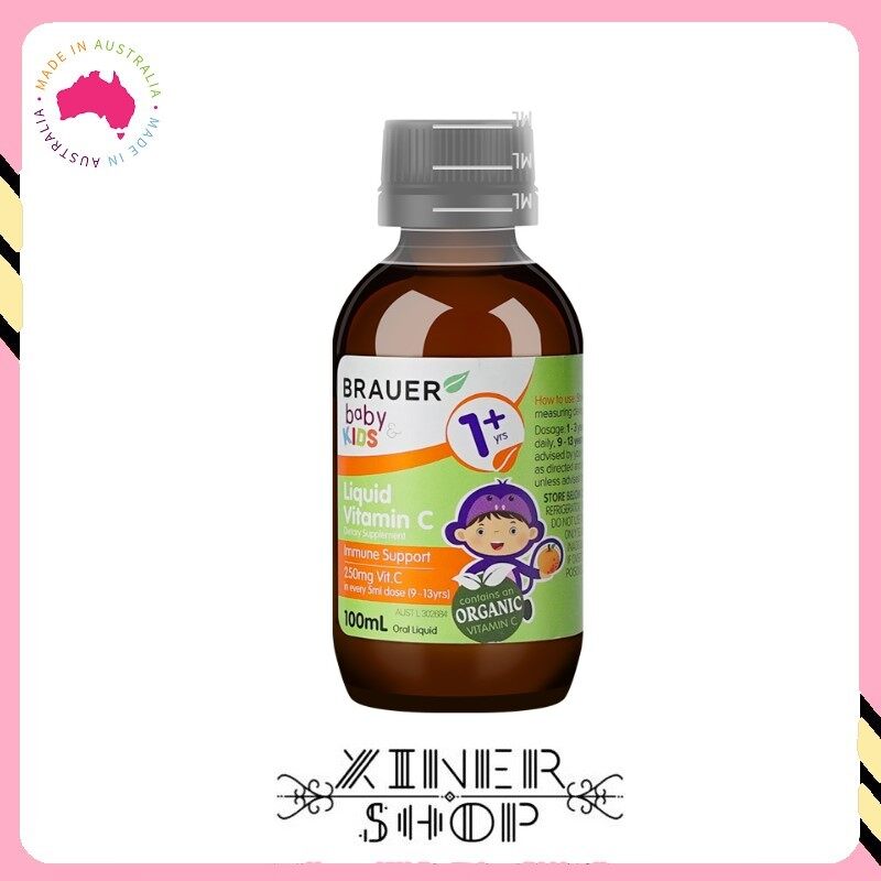 [Import From Australia] Brauer 1yrs+ Baby &amp; Kids Liquid Vitamin C ( 100ml )