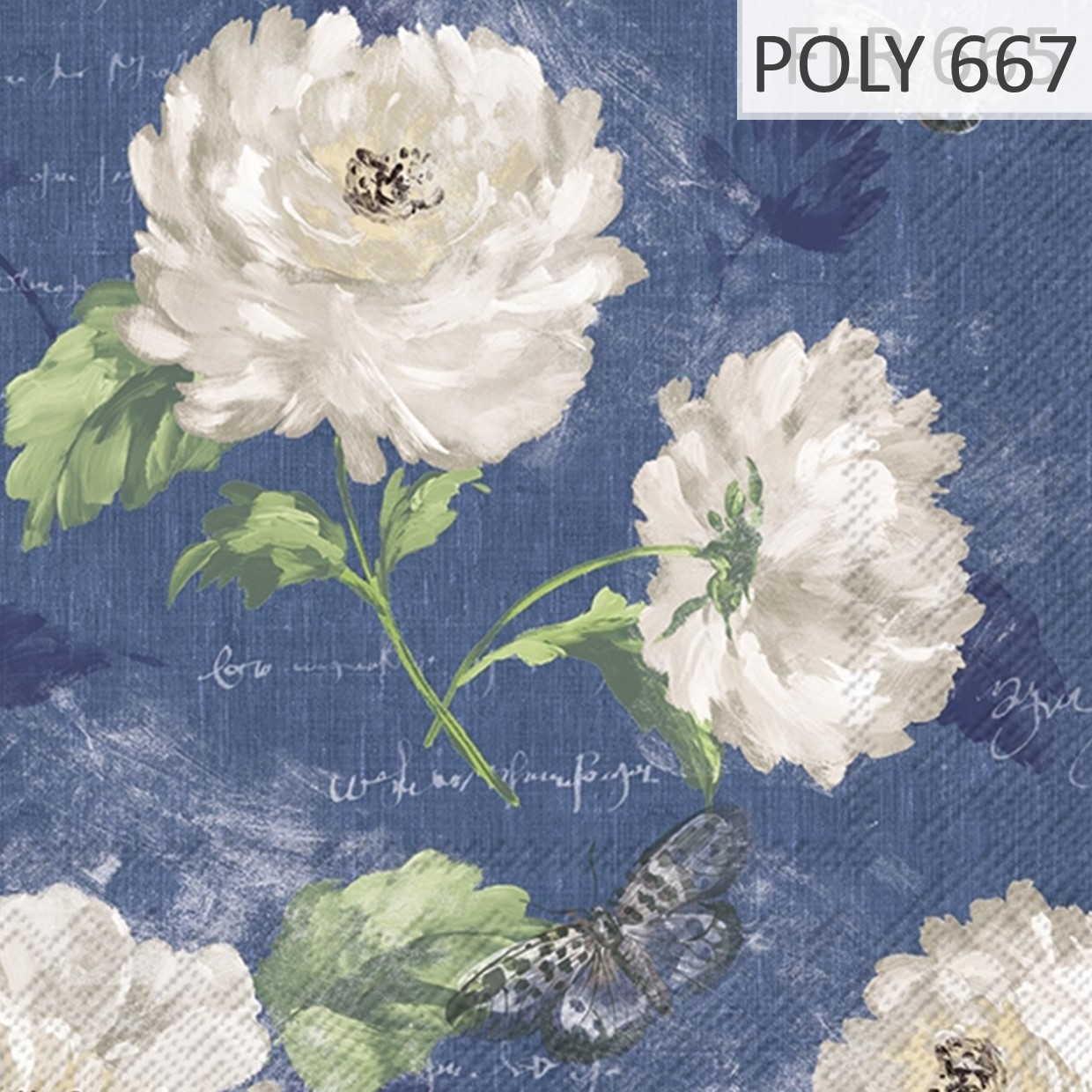 Decoupage Napkin for art & craft imported from Europe 33cm X 33cm Made in Europe Flowers