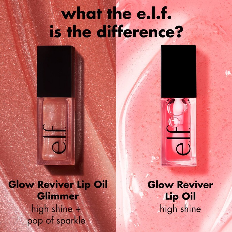 e.l.f. Cosmetics Glow Reviver Lip Oil Glimmer 7.6 mL