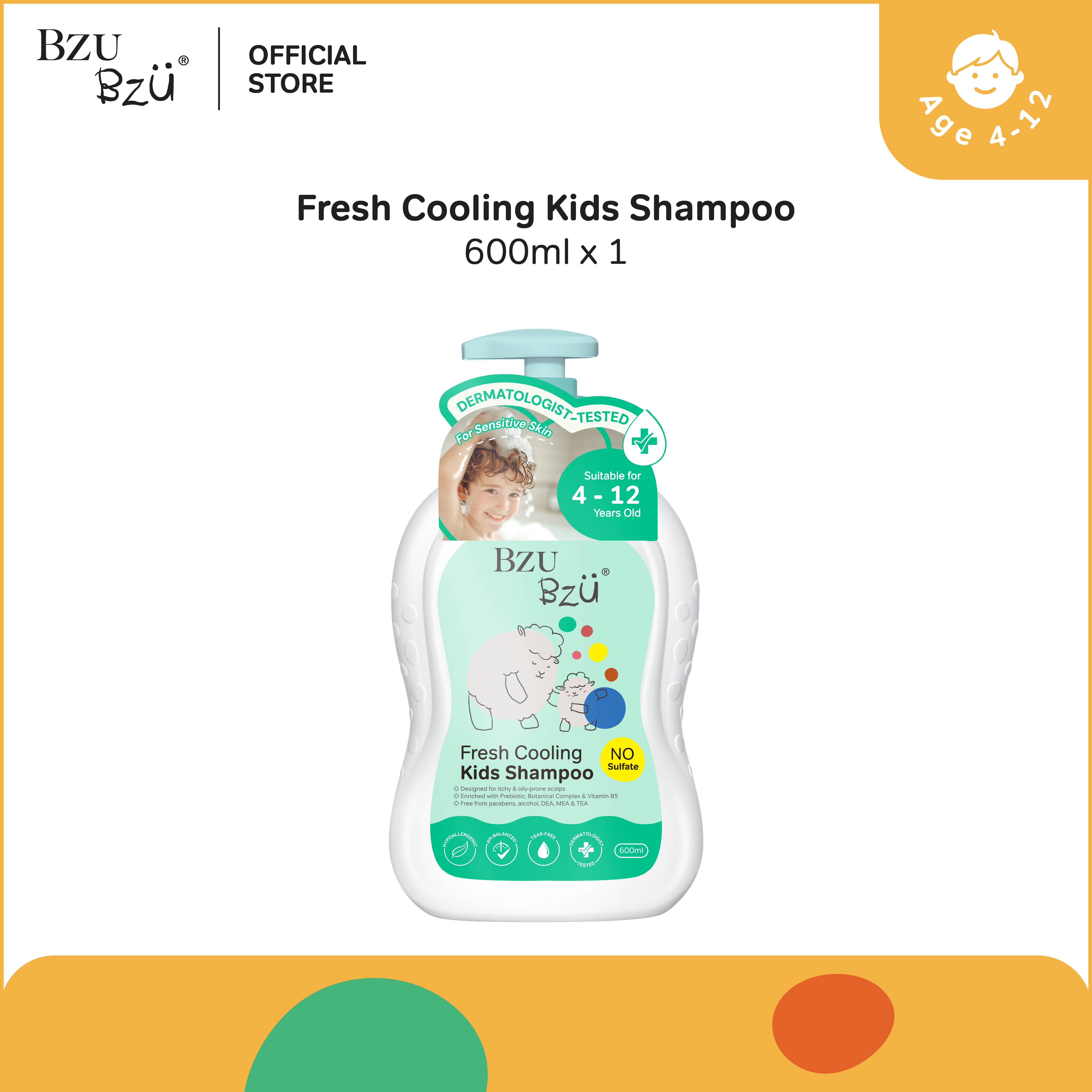 BZU BZU Fresh Cooling Kids Shampoo (600ml)