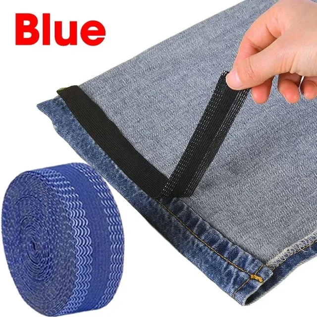 Feelife 5M Self-Adhesive Cut-free Pants Mouth Paste Self-adhesion Trouser Leg Stickers DIY Sewing Tools Pants Edge Shorten Patches Sewing Accessory