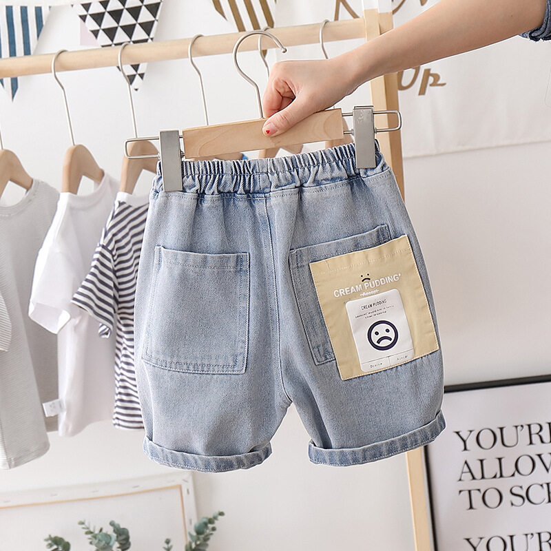 IENENS Summer Kids Baby Boys Jeans Shorts Denim Clothing Trousers Clothes