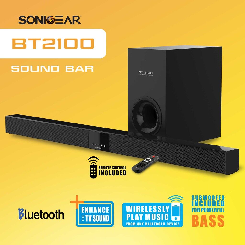 Sonic Gear BT2100 Bluetooth Sound Bar And Subwoofer