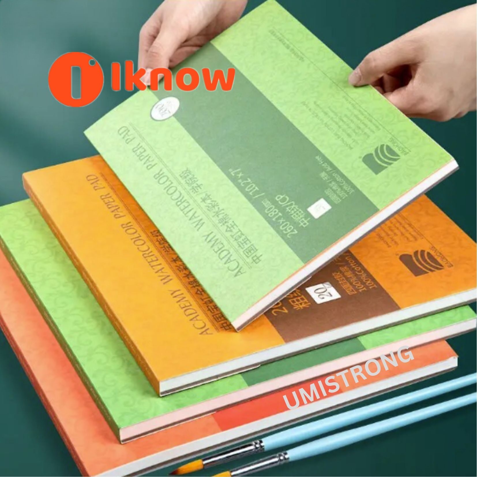 I know BaoHong Academy Watercolor Paper Pad100% Cotton Professional Watercolor Paper 20Sheets 300g