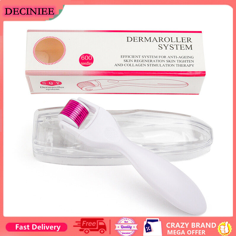 Deciniee con lăn kim derma 600 mũi bằng titanium chuyên dụng chăm sóc da mặt - intl