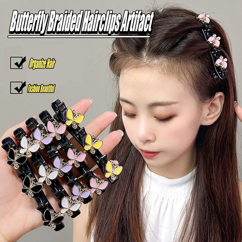 Butterfly kẹp tóc kẹp tóc mái gãy kẹp tóc bện kẹp tóc bên trán kẹp tóc chữ a phụ kiện tóc mùa hè