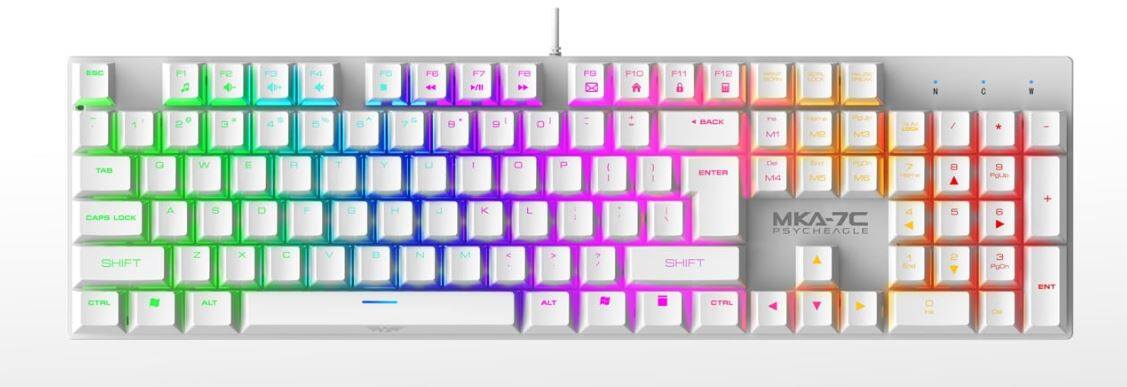 ARMAGGEDDON MKA-7C RGB Psycheagle Mechanical Switches Gaming Keyboard ...