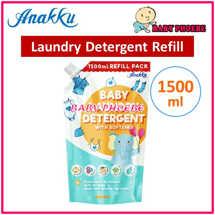 Anakku Baby Laundry Detergent with Softener (Refill Pack / Bottle) Didi & Friends Detergent Baju Baby Detergent Sabun Cecair Pencuci Baju Baby BB Detergent