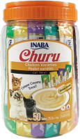INABA CHURU Chicken/Chicken & Tuna/Tuna Varieties Instant Wet Cat Food/Snacks For Cats 700G(14G x 50Tubes)