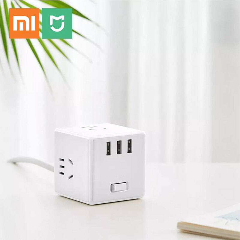 Xiaomi mijia bộ chuyển đổi khối lập phương ổ cắm usb bảng cắm đa năng bảng sạc khối lập phương điện bảng kéo thông minh