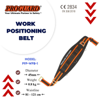 45mm Alloy Steel Polyester Work Positioning Belt Waistline 81cm-121cm PFP-WPB-1 SIRIM DOSH Fall Protection Proguard
